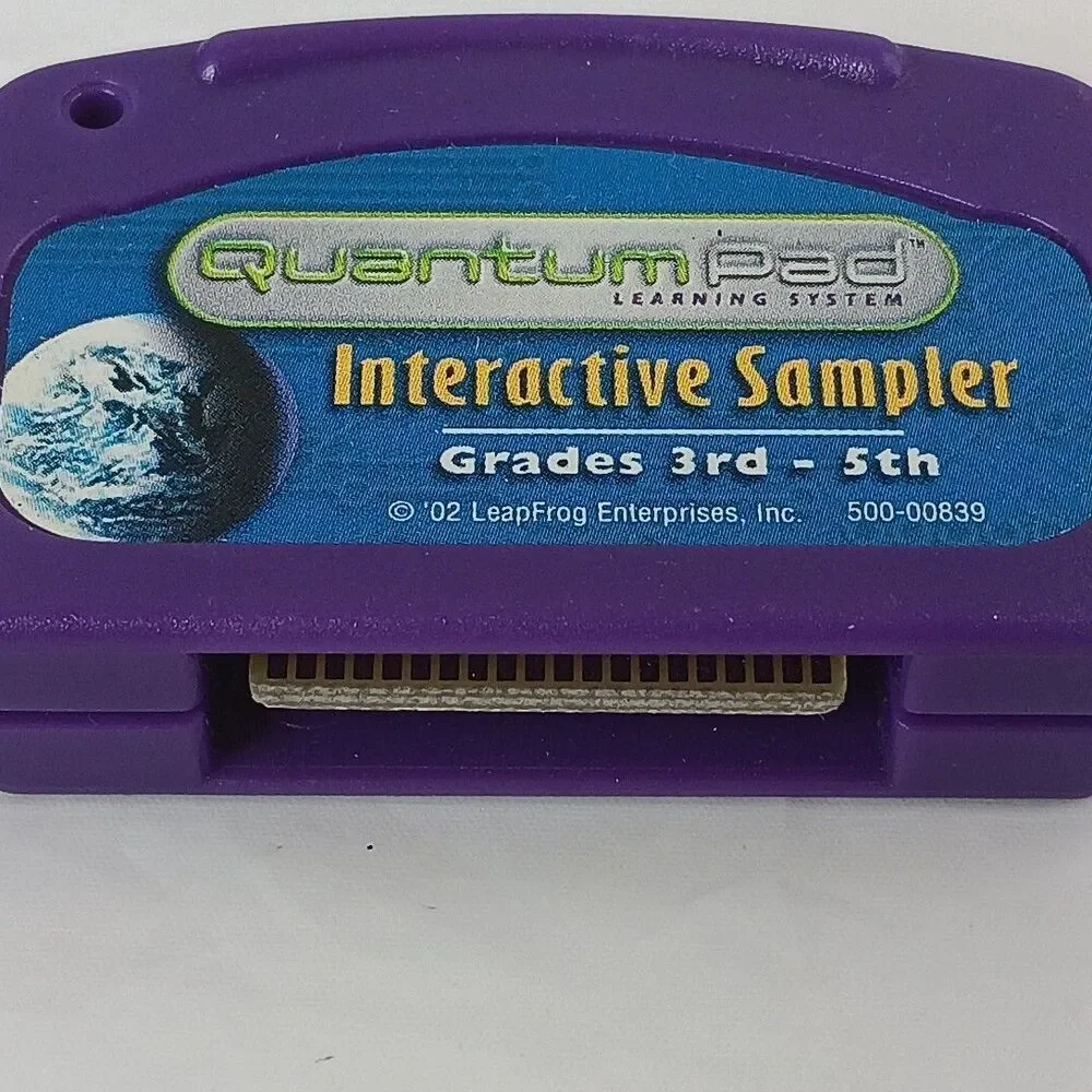 Lot of 6 LeapFrog QUANTUM PAD Game Cartridges Only Untested Vintage Learning Toy